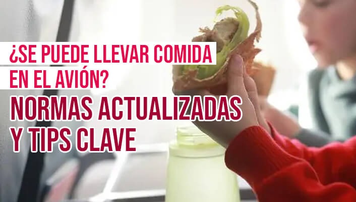 se puede llevar comida en el avion