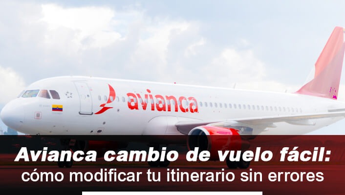avianca cambio de vuelo
